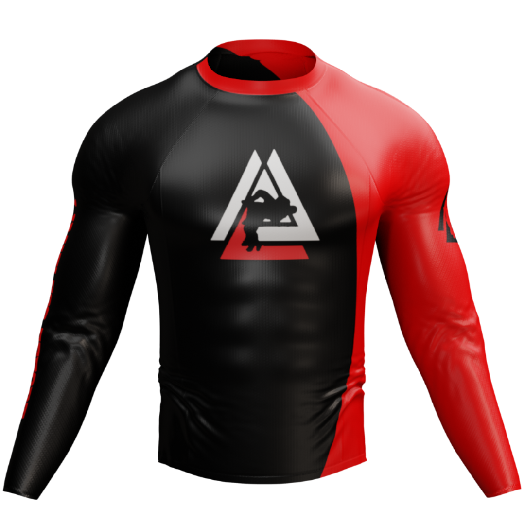 LIMITLESS EFFORT | RED/BLACK RASHGUARD V1