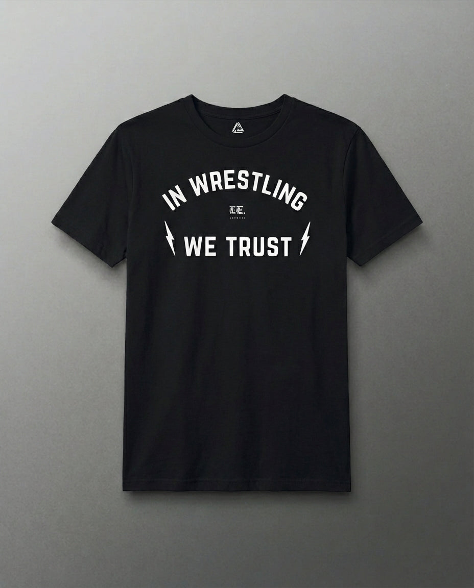 INWRESTLING WE TRUST T-SHIRT | BLACK