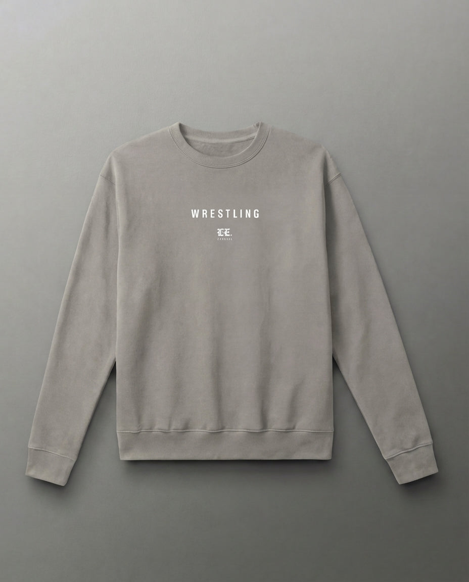 Limitless Effort "Wrestling" Embroidery Crew Neck