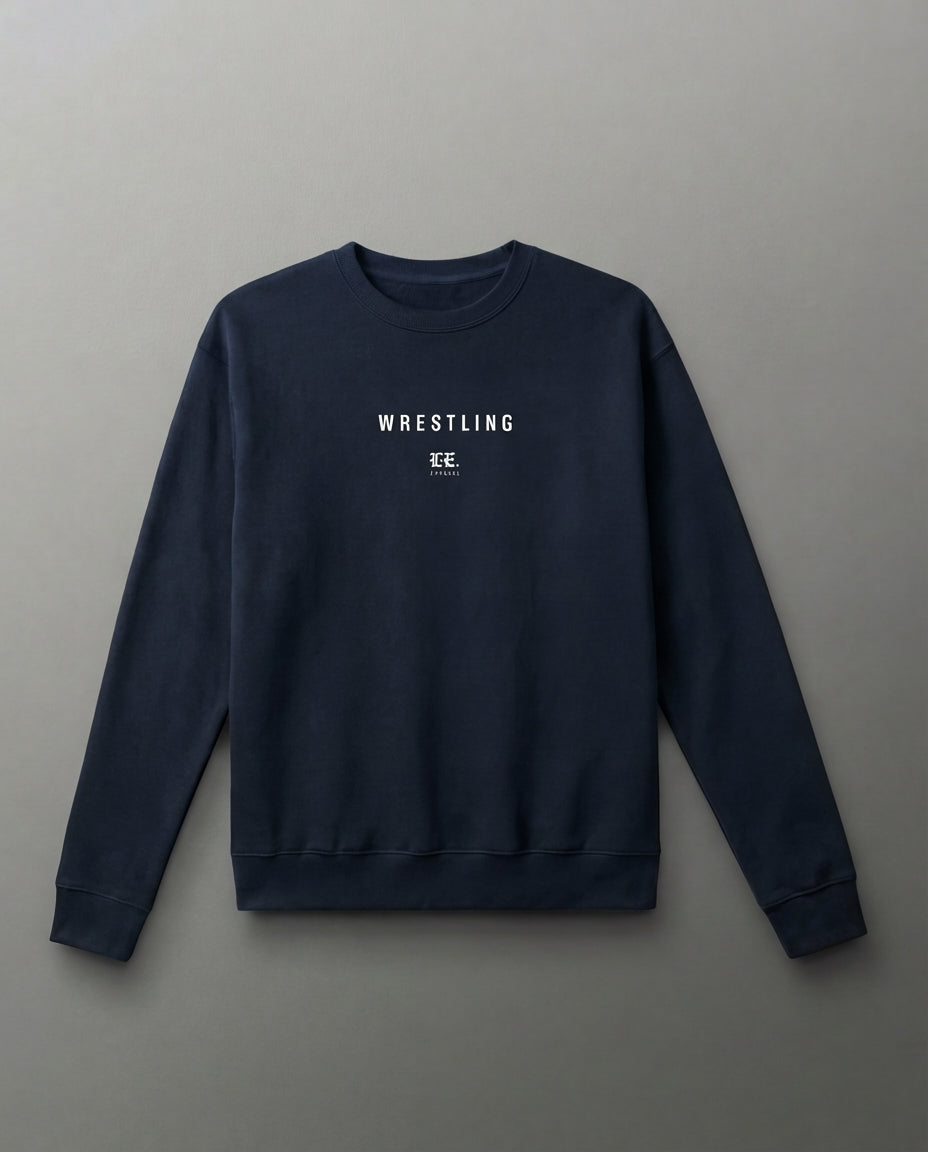 Limitless Effort "Wrestling" Embroidery Crew Neck