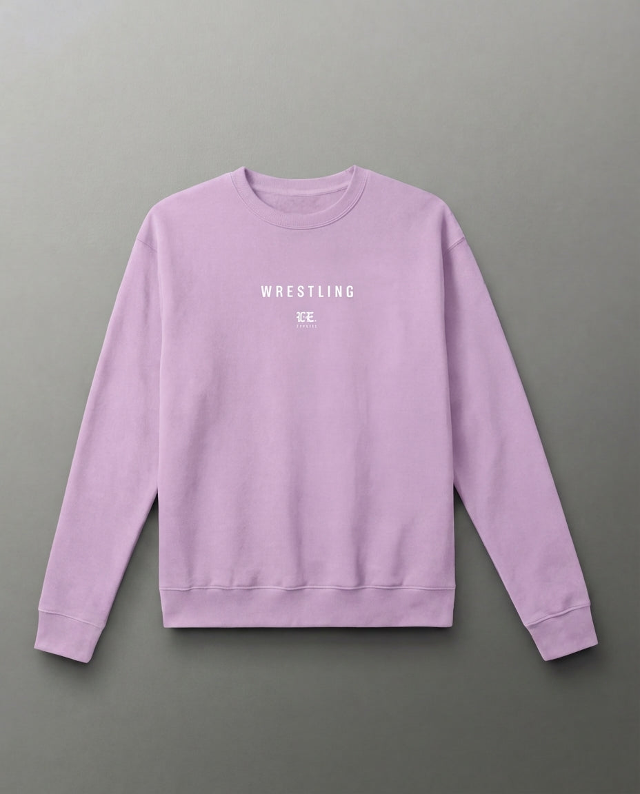 Limitless Effort "Wrestling" Embroidery Crew Neck