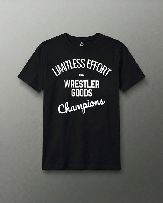 WRESTLER GOODS CHAMPIONS T-SHIRT | BLACK