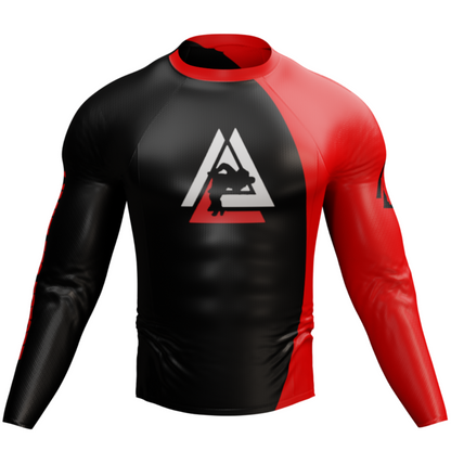 EFFORT SANS LIMITE | RASHGUARD ROUGE/NOIR V1