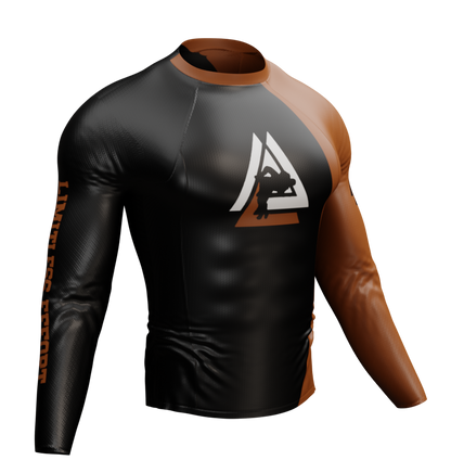 LIMITLESS EFFORT | BROWN RASHGUARD V1