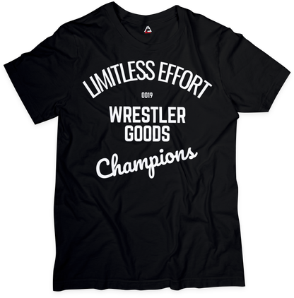 WRESTLER GOODS CHAMPIONS T-SHIRT | BLACK