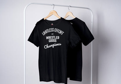 WRESTLER GOODS CHAMPIONS T-SHIRT | BLACK